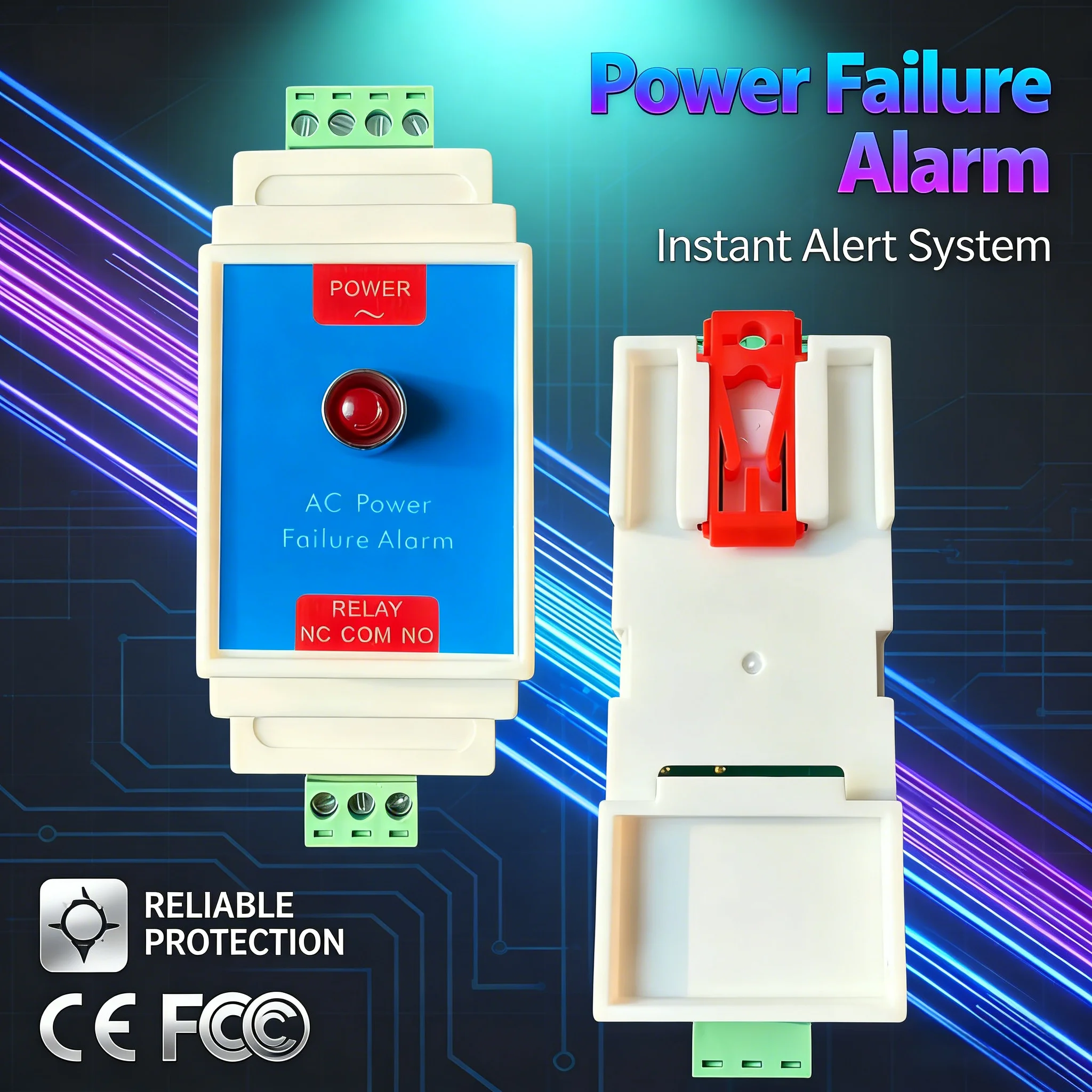 

Motor & Pump Protection Power Alarm 380V, 3-Phase Loss Detection Instant Relay Output