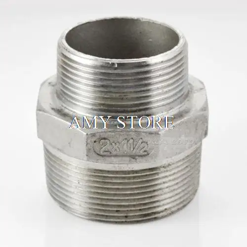 

2"x1-1/2" Male Hex Nipple Threaded Reducer Pipe Fitting Stainless Steel 304 BSP