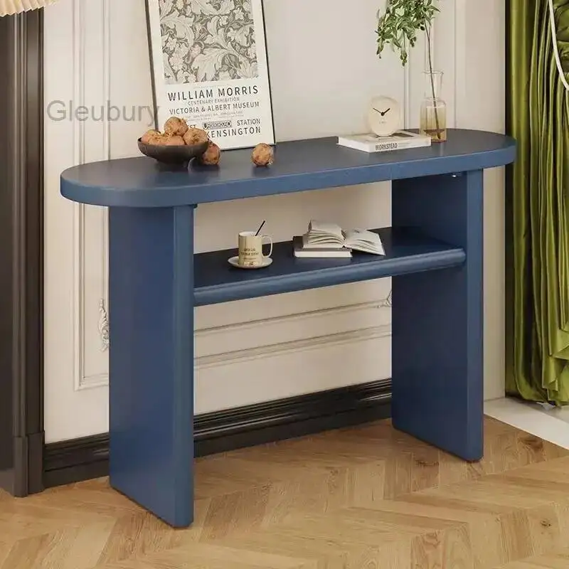 

Современный компактный консольный стол для прихожей, минималистичный, с функцией хранения, для гостиной