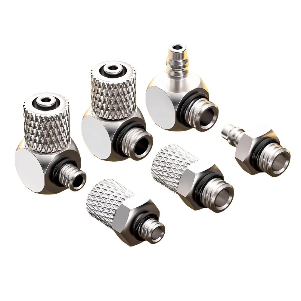 5PCS Mini Pneumatic Pipe Connector External Thread M3 M4 M5 M6 Hose 3mm 4mm 6mm Micro Straight Through Quick Connector