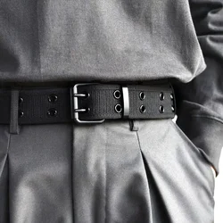 New Leisure Sport Outdoor Men's Belt Double Row Metal Needle Buckle Woven Belts，For Men Women,Versatile For Jeans & Casual Wear