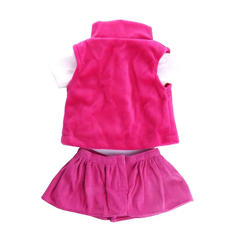 Ensemble de vêtements pour poupée américaine de 18 pouces, 43CM, accessoires de vêtements, jupe supérieure, jouets de bricolage pour filles, cadeau
