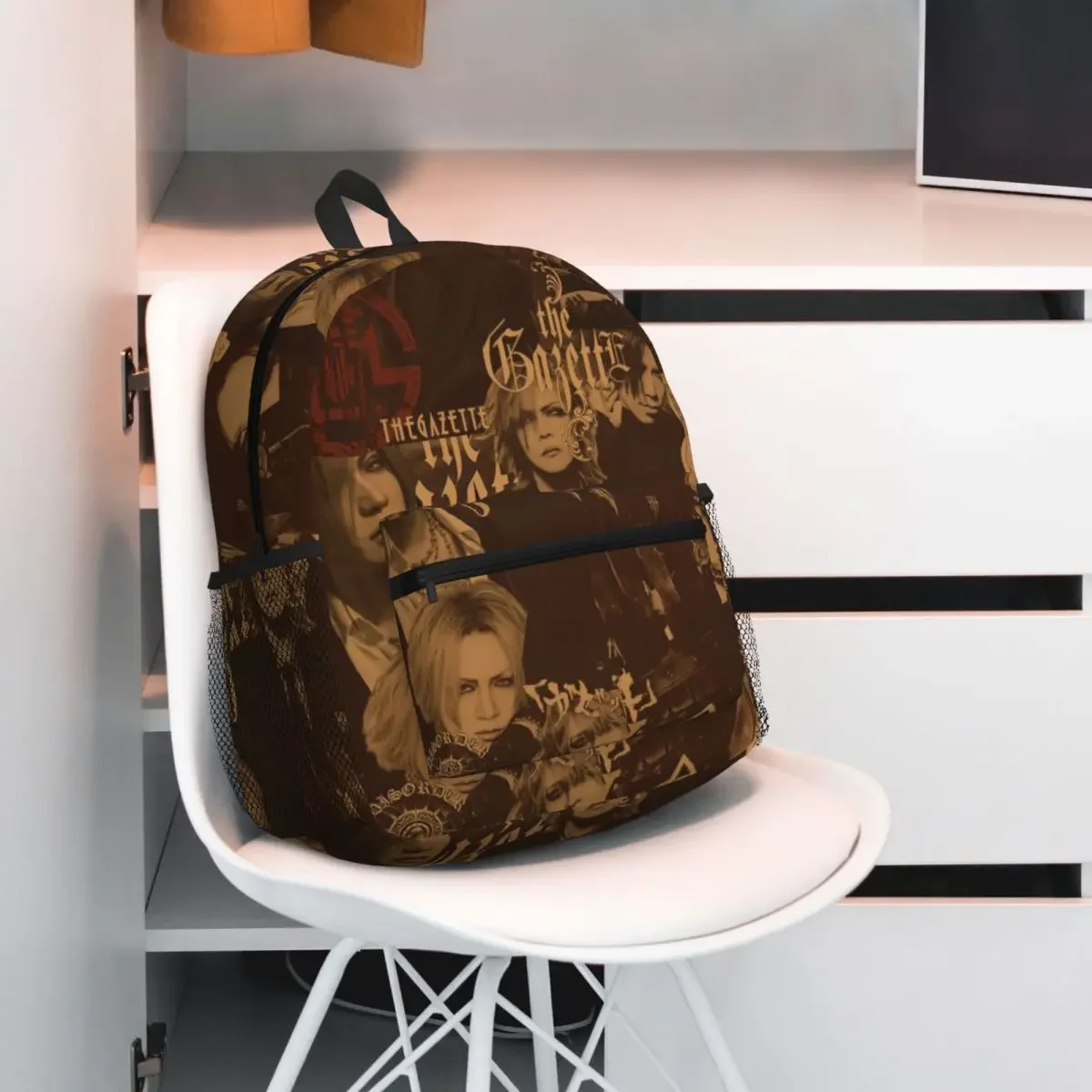 Mochila escolar The Gazette para estudantes, mochila de viagem para caminhadas, mochila de ombro para homens e mulheres, bolsa de livros da moda