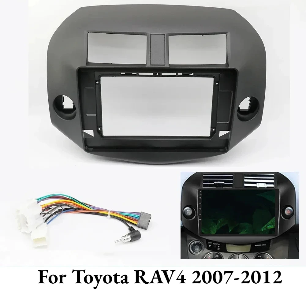 

9-дюймовая/10-дюймовая автомобильная DVD-рамка для Toyota RAV4 2007-2012 гг. | Комплект отделки приборной панели радиоплера с двойным Din