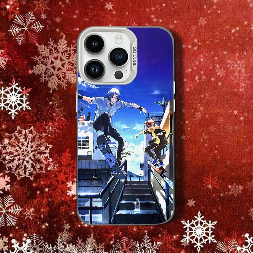 A-SK8S The cool InfinityS para iPhone 11,16,15,12,13,17,14,Pro,SE4,Max,Plus,Air,Mini funda para teléfono carcasa dura lujosa blanca