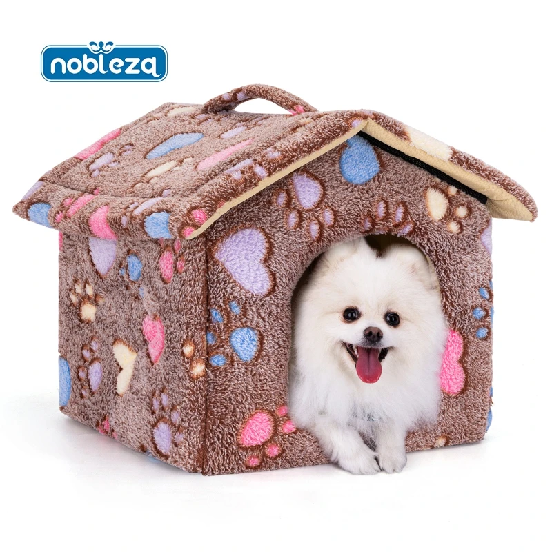 Dog House Indoor Cat House Dog Bed with Removable Mattress