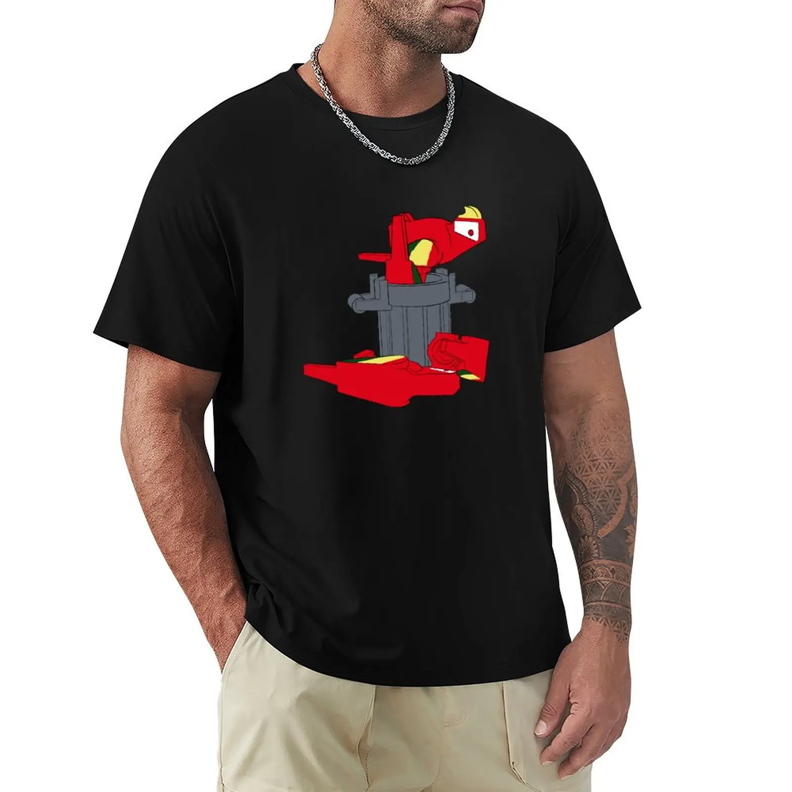 

How's The Parrot T-Shirt korean fashion anime clothes tshirts for men