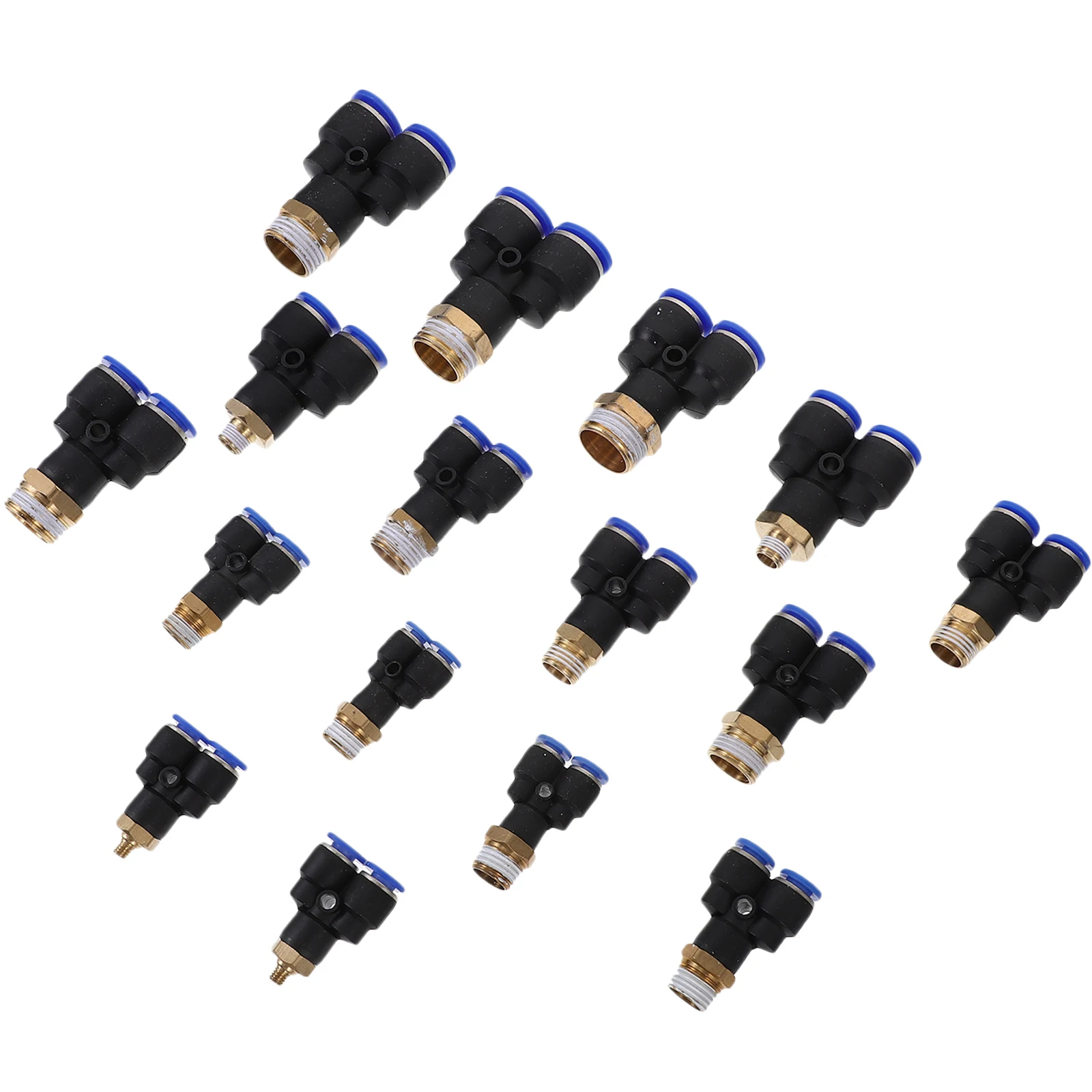 

16pcs Air Hose Fittings Quick Connector Crimp Coupler For Air Compressor Pressure Washer Adapter Abs Copper Leakproof