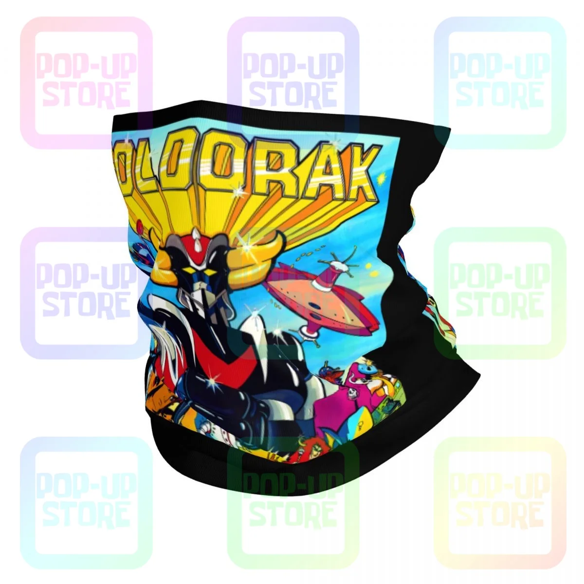 Manga Goldorak V2 Ufo Robo Grendizer 1975 Neck Gaiter Bandana Scarf Face Mask Summer Hunting Sun Protection