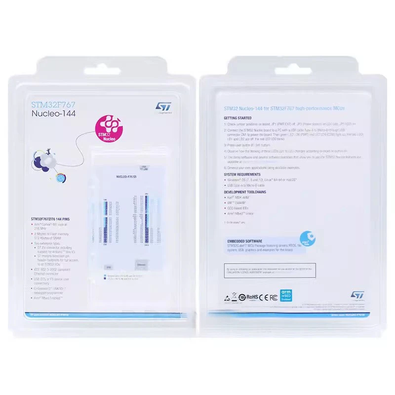 NUCLEO-F767ZI Nucleo-144 Placa de desarrollo STM32F767ZIT6 MCU