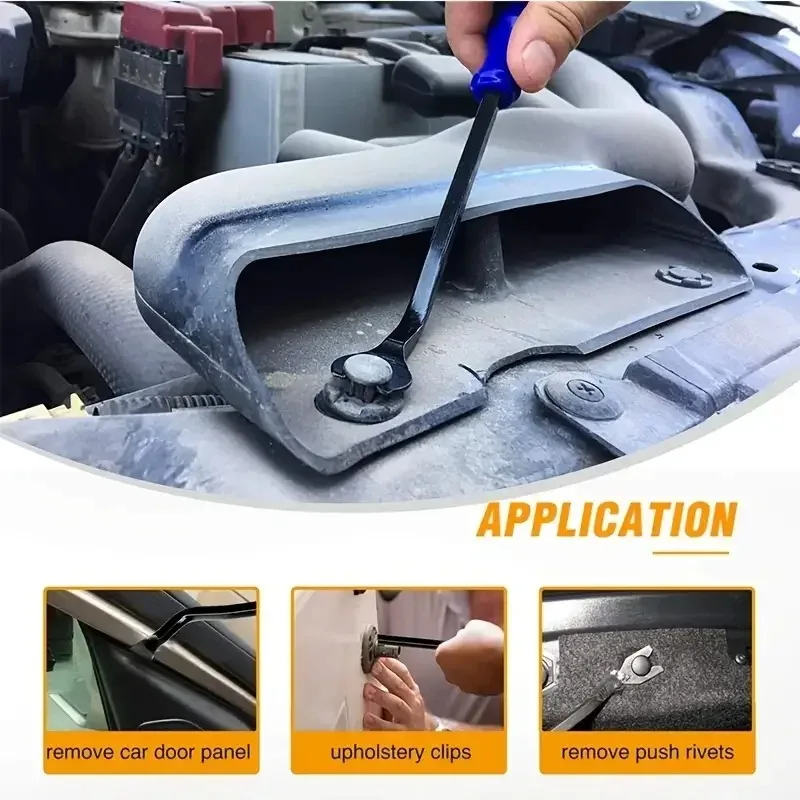 Car Door Clip Panel Trim Removal Tool Kit Auto Audio Radio Dash Pry Kit Plastic Installer Dismantle Repair Tool Set
