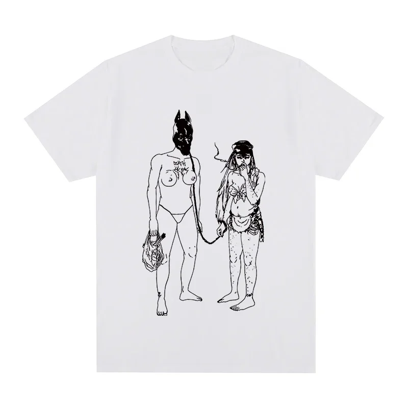 

New TEE TSHIRT Death Grips funny Summer t-shirt anime clothes 2024 jojo bizarre adventure graphic t shirts Cotton Men T shirt