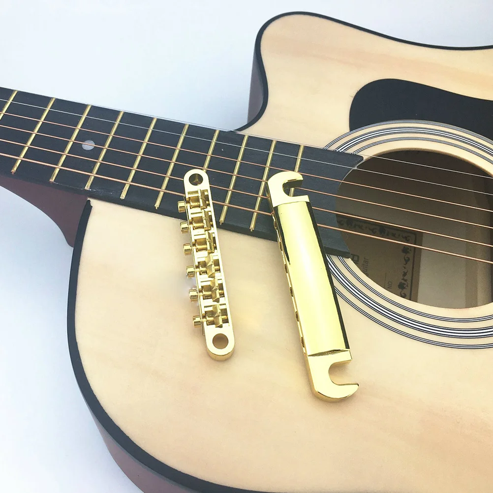 

1Set Professional 6 String Zinc Alloy Guitar Bridge Durable Electric Guitar Accessories Replacement Parts for Tremolo System