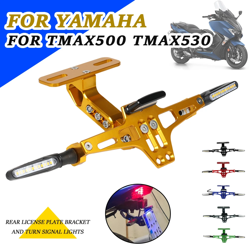 Motorcycle Accessories Rear License Plate Bracket Holder Fender Eliminator Kit For YAMAHA TMAX530 TMAX500 TMAX 530 T-MAX 500