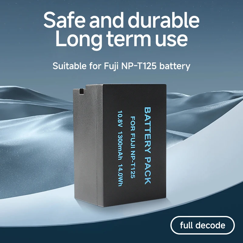 NP-T125 Battery for Fujifilm GFX50S GFX50R GFX100 Camera NP-T125 Charger Battery