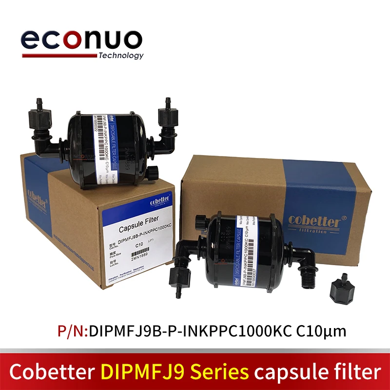 

2PCS Cobetter Capsule Filter DIPMFJ9B-P-INKPPC1000KC 10UM For UV Flatbed Machine Elbow Ink Filter