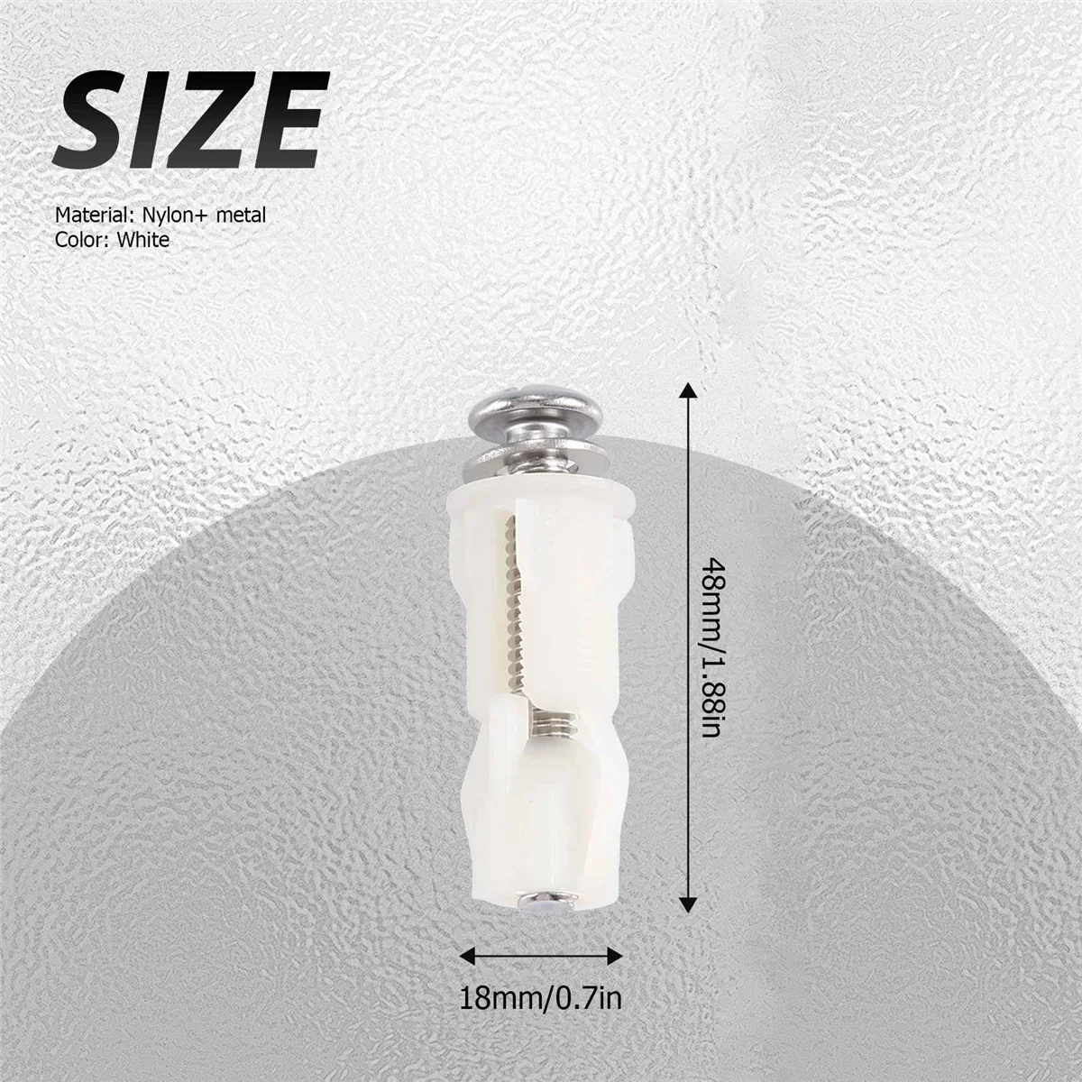 مفصلات مقعد المرحاض، براغي تثبيت فتحة المرحاض، سهلة التركيب، 2 Pack-A14G