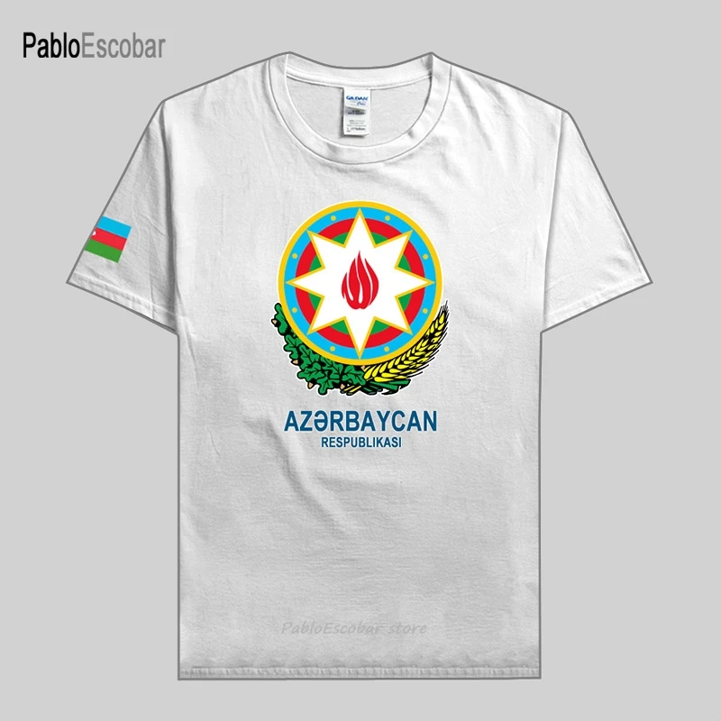 Azerbaijan Azerbaijani men t shirts fashion jerseys nation team  cotton t-shirt clothing tees country sporting AZE