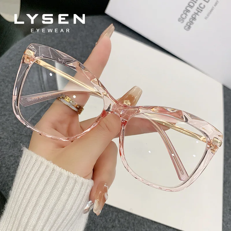 LYSEN mode papillon cadre femmes lunettes de lecture myopie et Anti lumière bleue personnalisation lunettes de Prescription progressives