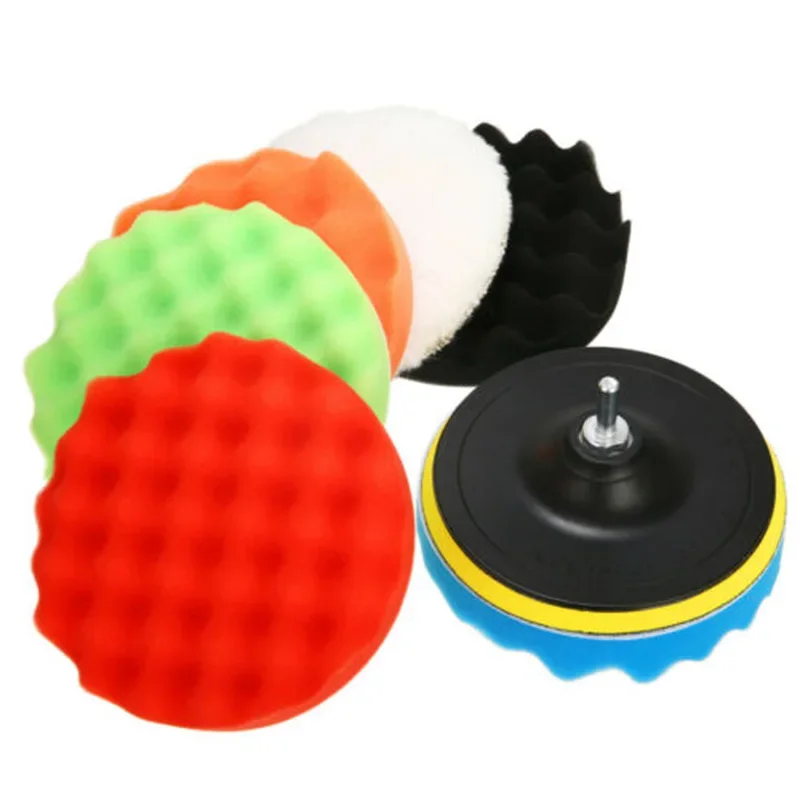 3-7inch Polishing Waxing Buffing Pad Sponge Kit Set Polishing Disc Car Polisher 3in 5in 6in 7in For Car Maintenance