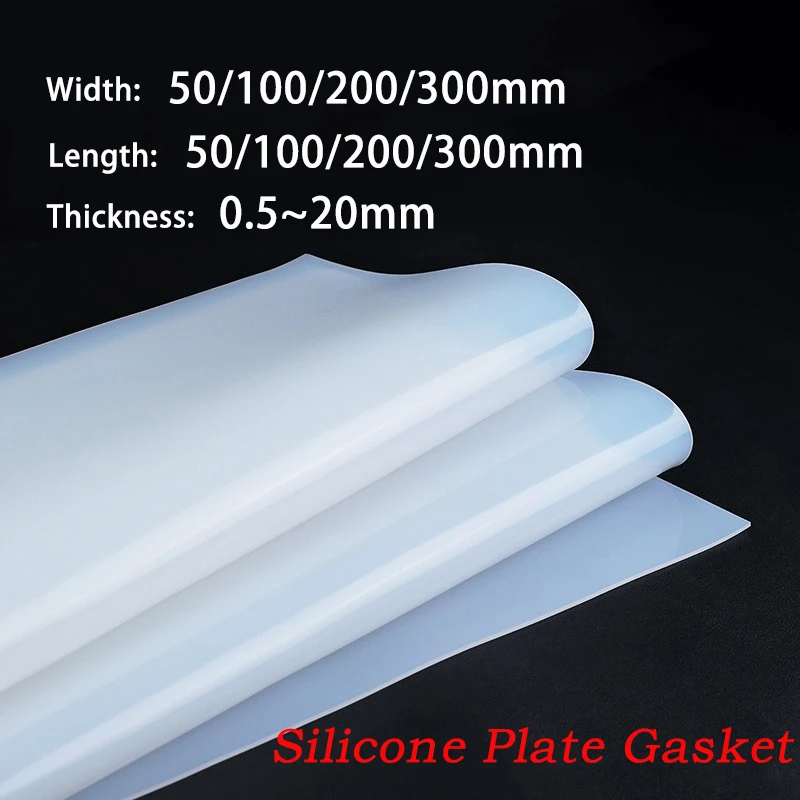 

Translucent Silicone Rubber Gasket Width: 50~300mm Length:50~300mm Thickness:0.5~20mm Sheet Silicone Rubber Board