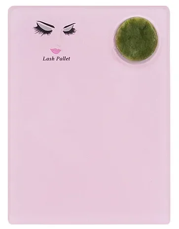 1 pçs acrílico jade pedra placa de extensão de cílios bandeja enxertia cílios titular cola palete placa suporte almofada ferramentas de maquiagem de beleza