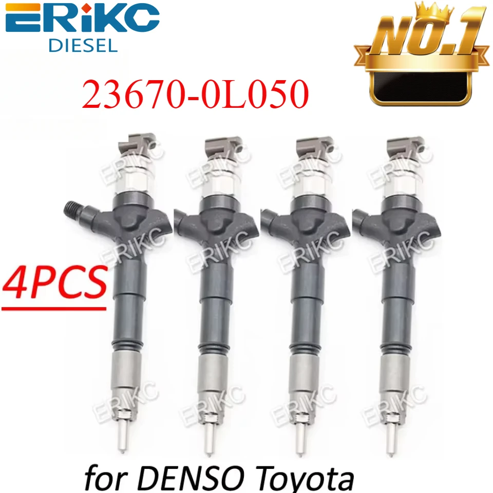 

4PCS Diesel Engine Injector 23670-0L050 Nozzle 236700L050 23670 0L050 For Toyota 1KD-FTV /2KD-FTV Hiace Hilux 095000-8290