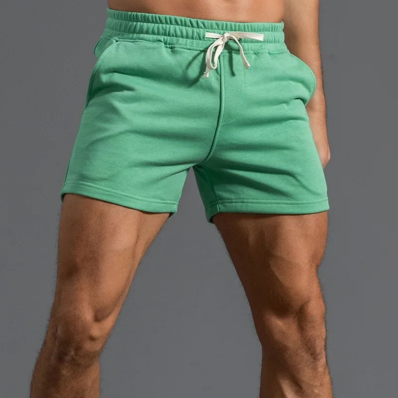 Koreanische Version von Sportshorts für Herren, Dreiviertel-Hosen, Baumwoll-Strickhosen, Freizeithosen, Fitness-Sport-Hosen