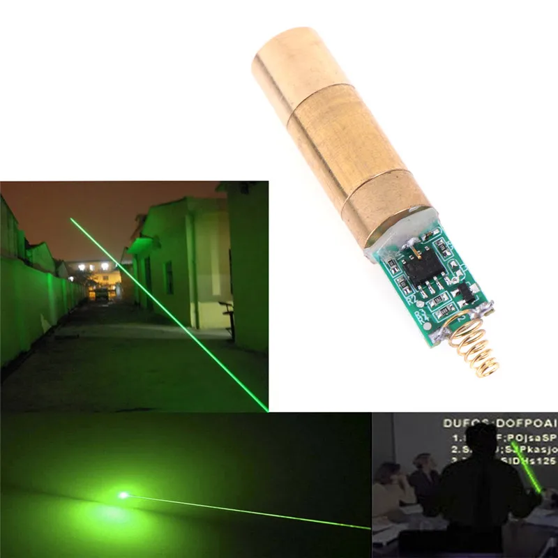 532nm 30~50mW green Spot laser module laser diode light free driver