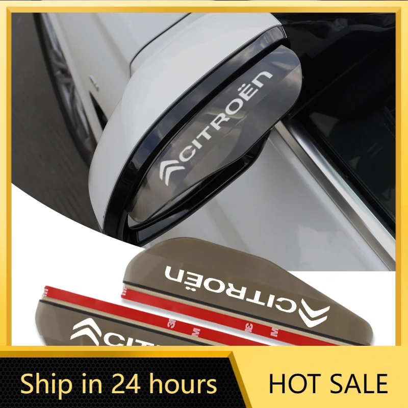 

Car Sticker Car Rearview Mirror Rain Eyebrow Cover Accessories For Citroen E-C3 E-C4 X C5X C3 C4 Cactus Picasso C-Crosser C6 C1