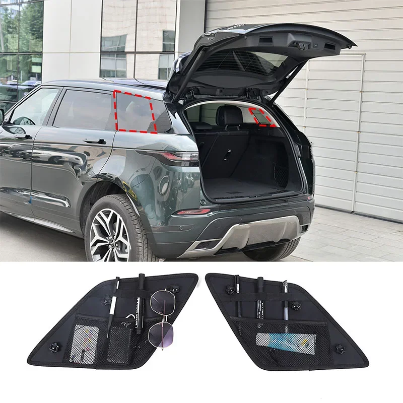 

For Land Rover Evoque L 2021-2024 Oxford Cloth Black Car Trunk Side Window Tool Hanging Bag Storage Bag Car Interior Accessories