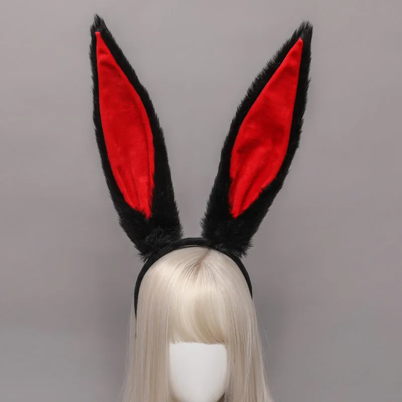 Leuke Lolita Pluche Lange Konijn Oor voor Meisjes Haarbanden Hoofddeksels Vrouwen Meisje Anime Cosplay Hoofdtooi Halloween Party Accessoires