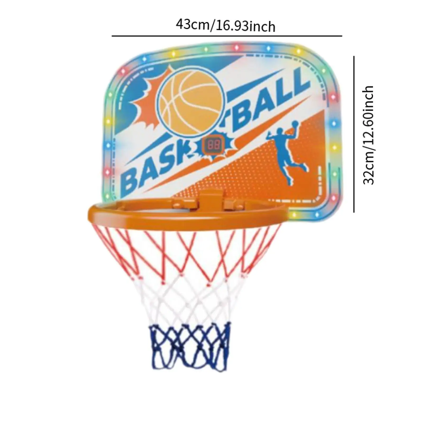 バスケットボールフープセット ミニバスケットボールフープおもちゃ 軽量 男の子用 ポータブル
