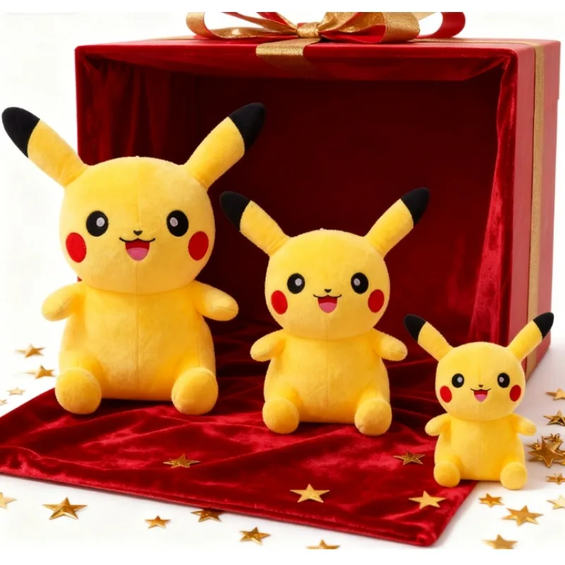 Pokemon Plush Doll Pikachu Stuffed Toys for Children Anime Throw Pillow Birthday Christmas Gift for Children Friends Boys Girls