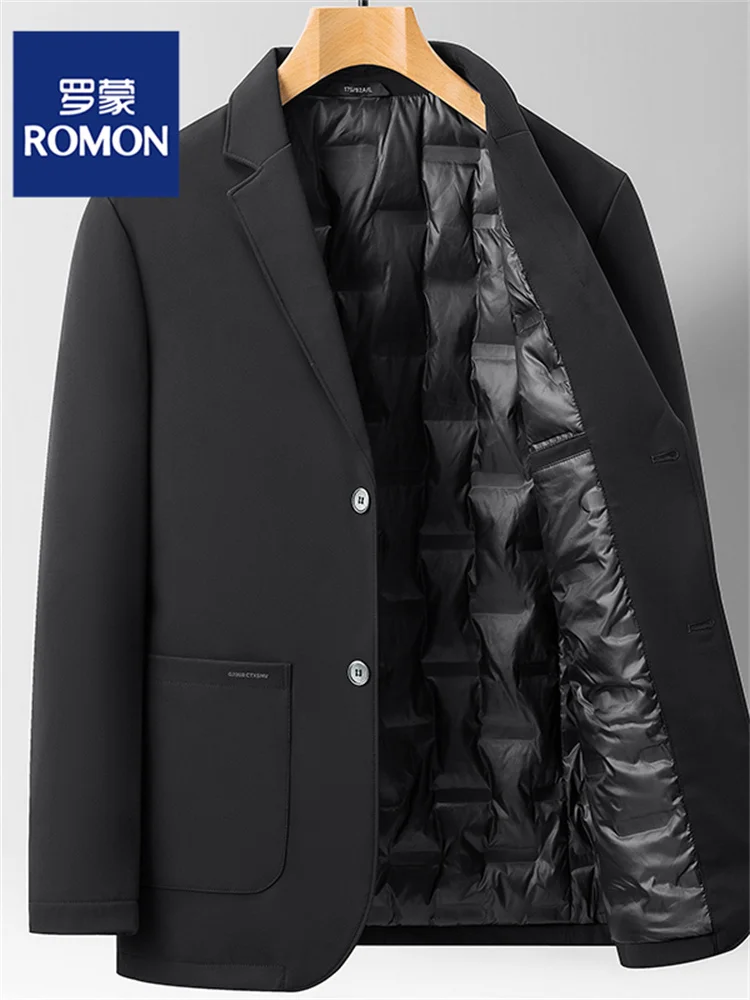 

Мужской пуховый костюм Lormen: легкая повседневная куртка из гусиного пуха, теплая верхняя одежда для осени и зимы