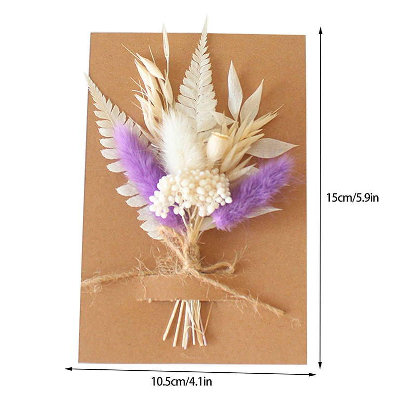 1pc Mini Natural Dry Flowers Bouquet Bridesmaid Boutonnieres Christmas Wedding Decor Valentine's Day DIY Floral Materials view 6