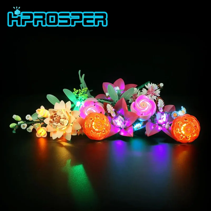 

Светодиодный светильник Hprosper 5 В для Lego 10342, ботаническая коллекция, красивый розовый букет цветов, декоративная лампа (без строительных блоков)