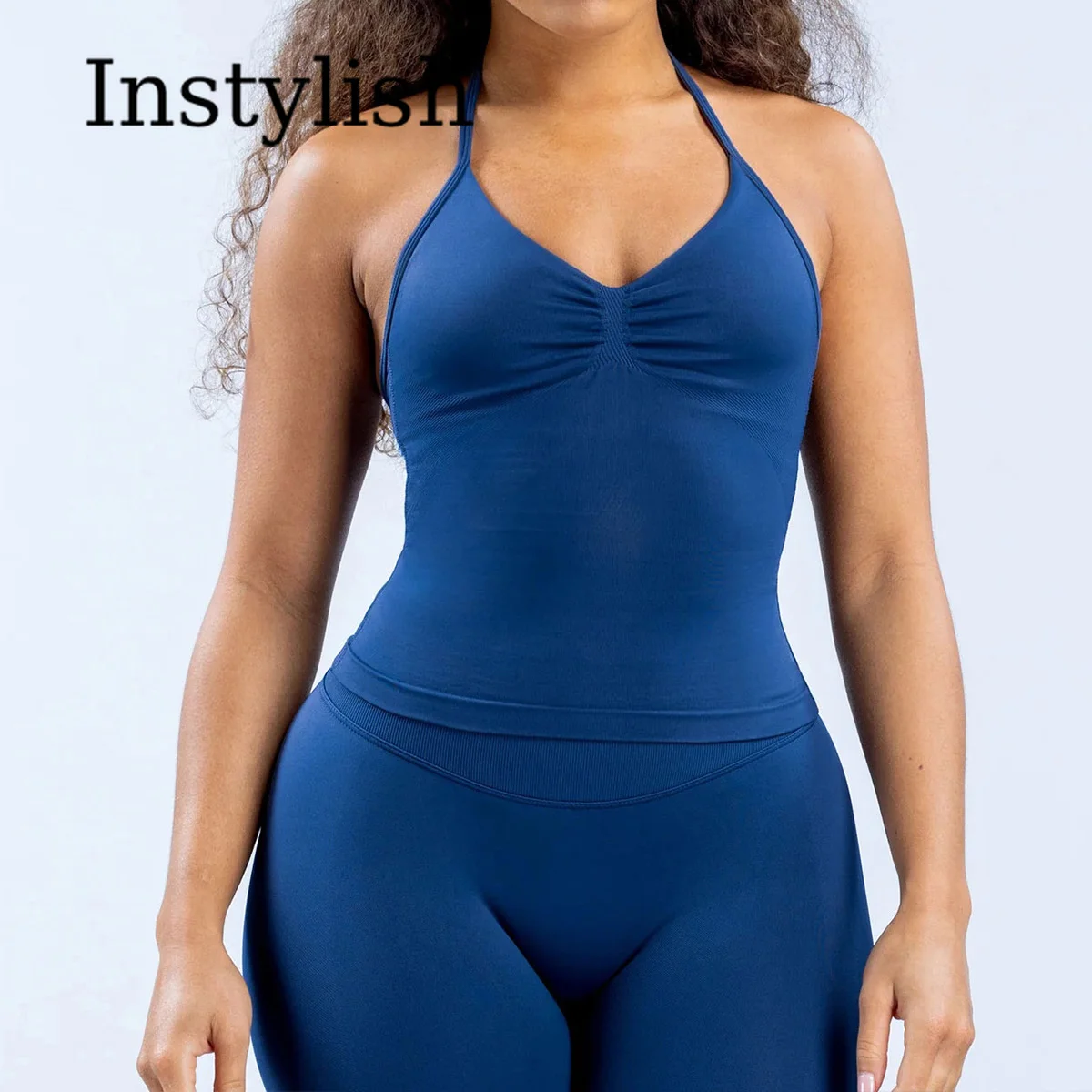 Nahtloses Yoga-Set Damen 2-teilig - usage example