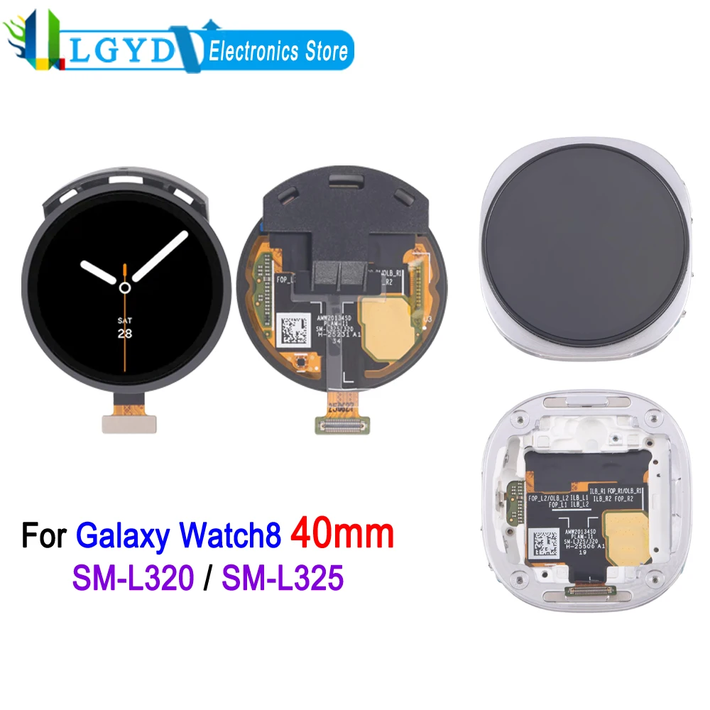 Tela Super AMOLED de 1,3 polegadas para Samsung Galaxy Watch8 40mm, SM-L320 SM-L325, Peça de Substituição para Reparo de Tela Sensível ao Toque