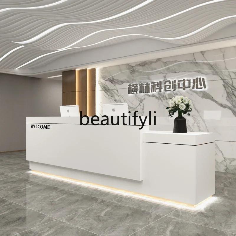 ZzqClothing Store أمين الصندوق صالون تجميل ضوء فاخر بار فندق المؤسسية تقليد الرخام شركة مكتب الاستقبال مكتب الاستقبال