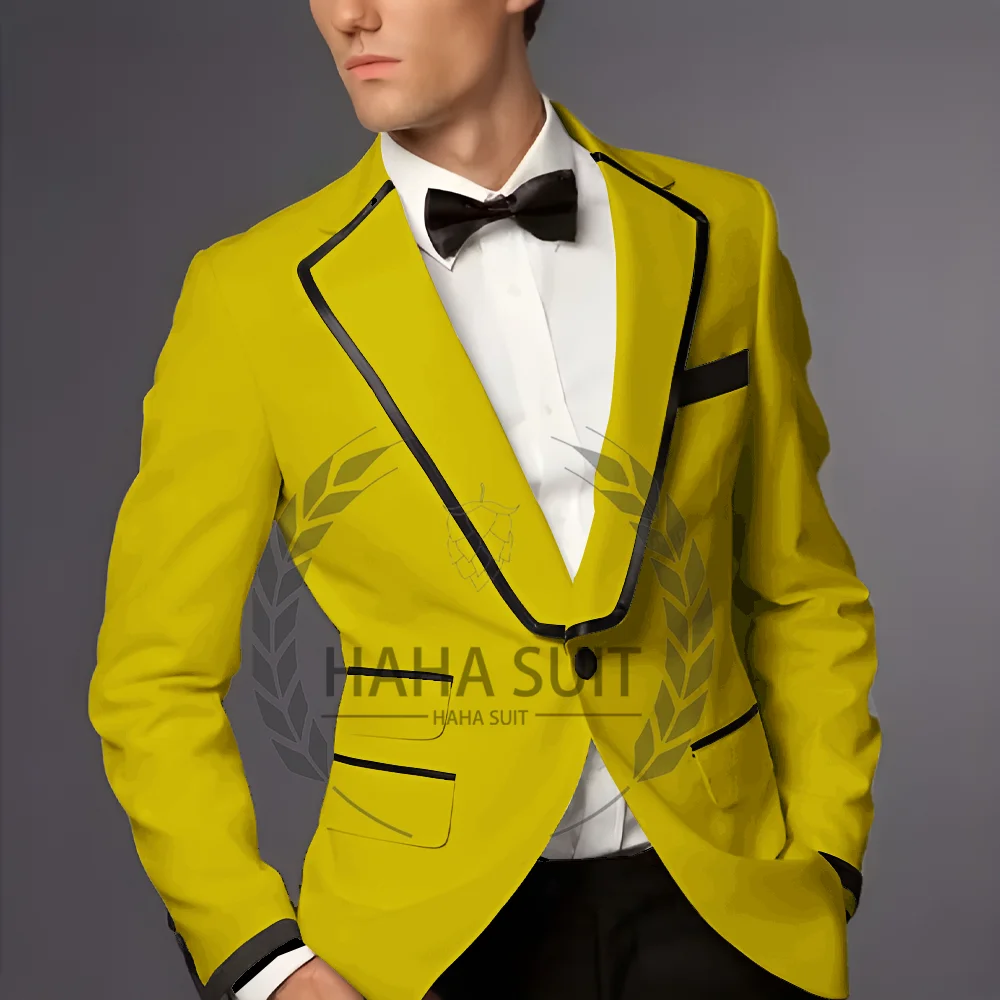 

Men's Formal Suits 2 Piece Banquet Attire Groom And Best Man Elegant Men's Custom Suits