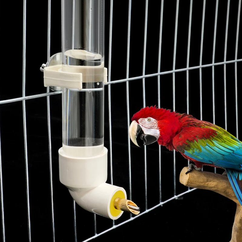 Parrot Drinking Kettle Large Automatic Water Feeder Pet Chinchilla Rabbit Water Cup Outdoor Cage Chickens Bird Drinker