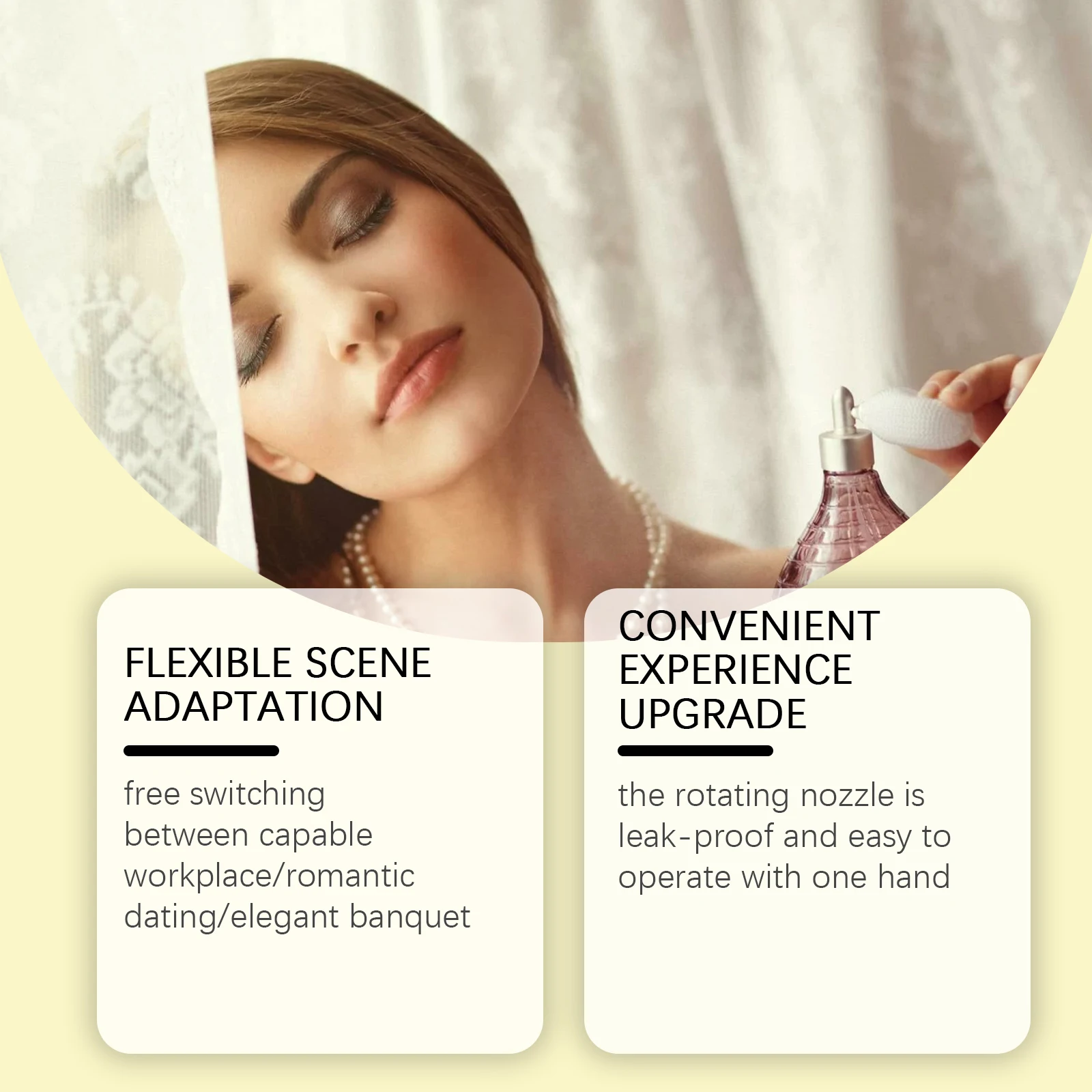 ジャスミン香水 - ジャスミンをメインノートにしたフレッシュな香り、エレガントな気質を高める持続性の高い香り |   女性用オードパルファム