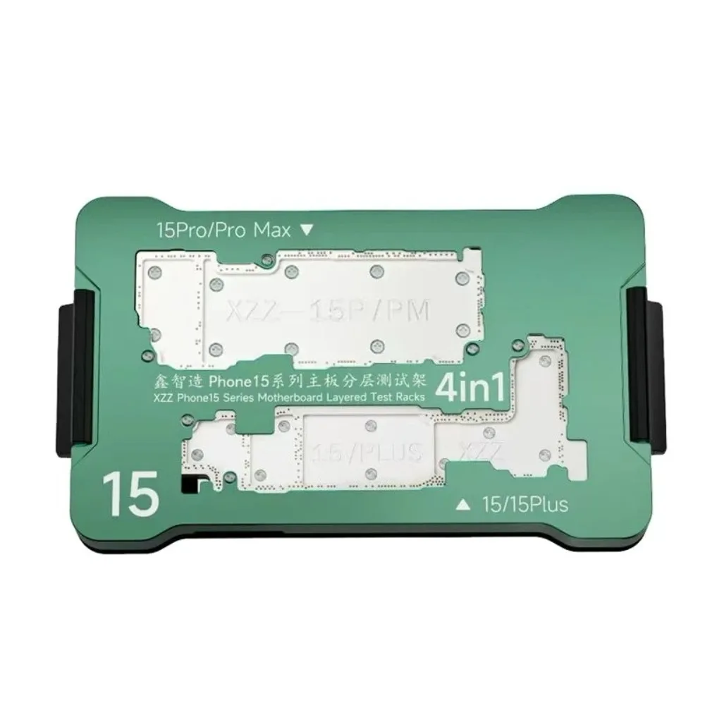 for Xinzhizao XZZ 4in1 ISocket Tester Fixture Untuk For IPhone 15 Seri Bingkai Ganda Fungsi Fitting Lapisan Tengah Motherboard A