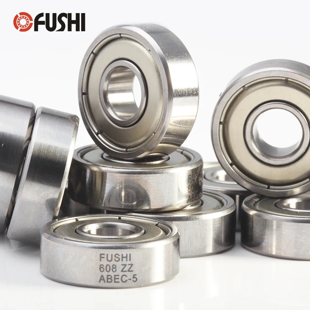 Łożysko 608ZZ 8x22x7 mm (10 sztuk) ABEC-5 wózek na łyżwy miniaturowe 608 ZZ łożyska kulkowe 608Z 608 2Z łożysko — zdjęcie 2