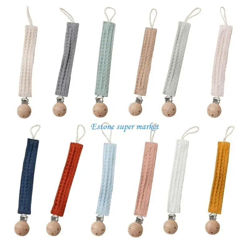 

090b безопасные и универсальные детские клипы держатель деревянной цепи новорожденный держатель соски удобный