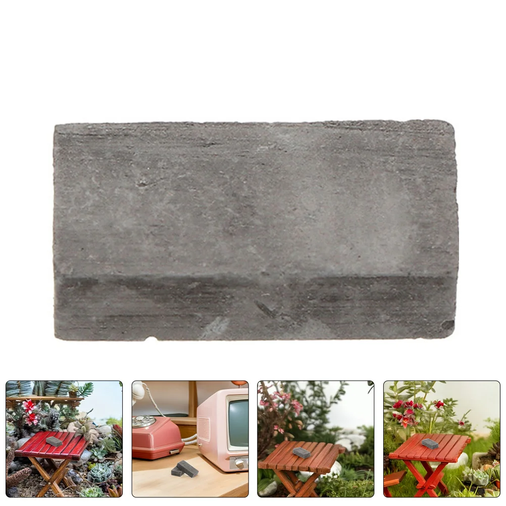 

200Pcs Realistic Fake Bricks for Garden Accessories Tiny Lifelike Blocks DIY Craft Projects Desktop Decoration Miniature Wall