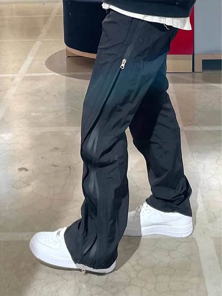 Pantaloni da lavoro Qui Dry estivi da uomo con design a doppia cerniera Pantaloni casual americani Sle Gamba dritta CleanFit Faionable