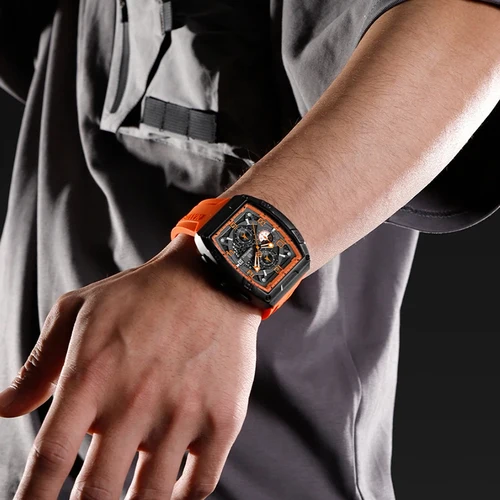Imagen 2 del producto Nuevo estilo NAVIFORCE reloj para hombres de lujo de negocios cronógrafo de cuarzo relojes de pulsera 3ATM impermeable indicador de fecha reloj deportivo masculino