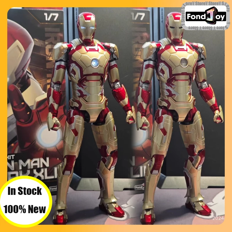 Originele Fondjoy Iron Man MK42 MK43 Model Kit Met Licht Infinity Saga 1/7 Marvel Ironman Custom Model Collectible Kids Speelgoed